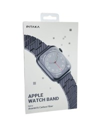 Сменный браслет PITAKA Retro aramid & carbon для Apple Watch 8/SE/Ultra черный