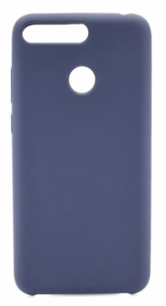  Накладка для Huawei Y6 Prime 2018 / CW 7A Prime/CX8E Silicone cover без логотипа синяя