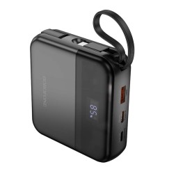 Powerbank Borofone BJ64 10000mAh 1USB/1C/Lightning 22.5W/PD20W кабель Type C- lighting черный