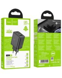 Сетевое зар. устр. Hoco N50 1USB/2С 45W черное