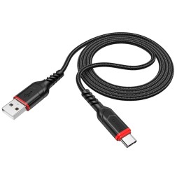 Usb Кабель-зарядка Type-C Hoco X59 3A 2м в тканевой оплётке черный