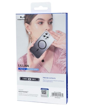  Накладка для i-Phone 16 Pro Max Keephone Lillian MagSnap черный
