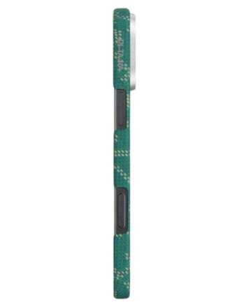  Накладка для i-Phone 16 Pro 6.3&quot; Pitaka Tactile Woven case PTK-Green/Gold