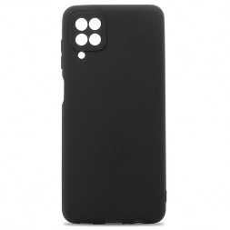 Чехол-накладка для Samsung Galaxy A12 5G силикон матовый чёрный