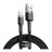  Usb Кабель-зарядка Lightning Baseus Cafule 1м (CALKLF-BG1) чёрно-серебристый
