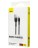  Usb Кабель-зарядка Lightning Baseus Cafule 1м (CALKLF-BG1) чёрно-серебристый