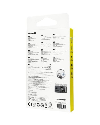  Usb Кабель-зарядка Lightning Baseus Cafule 1м (CALKLF-BG1) чёрно-серебристый