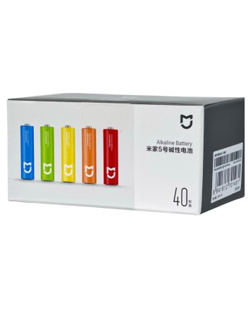  Батарейки Mijia Rainbow No.5 тип AA 40 шт цветные
