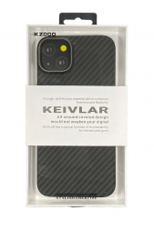 Накладка для i-Phone 14 Max K-Doo Kevlar пластик чёрный