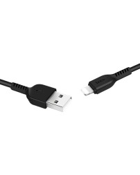 Usb Кабель-зарядка Lightning Hoco X20 Flash 2.0A 1м силиконовый черный