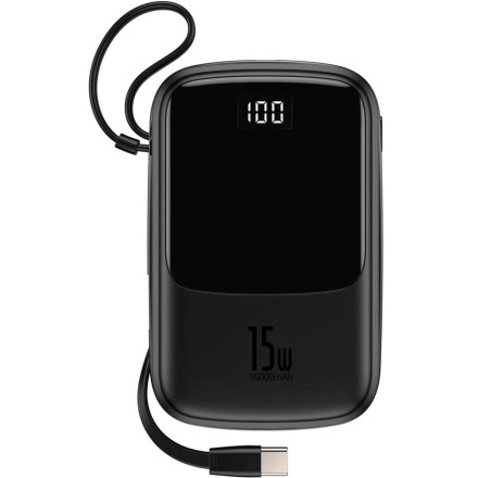 Powerbank Baseus Qpow 20000mAh 1USB/USB-C 22.5W с проводом Type-C (PPQD-01) черный