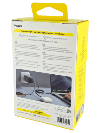  Сетевое зар. устр. Baseus EnerFill FE11 100W 1USB/2C P10182102123-00 черное