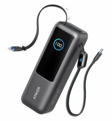 Powerbank Anker Zolo (A1695) 25000mAh 165W 1USB/1C с проводом Type-C черный