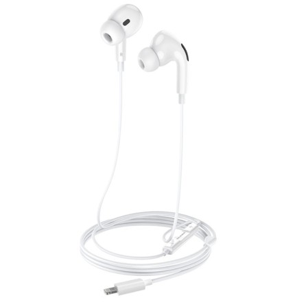  Стереонаушники Borofone BM30 Pro Lightning 1.2м белые