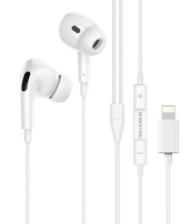 Стереонаушники Borofone BM30 Pro Lightning 1.2м белые