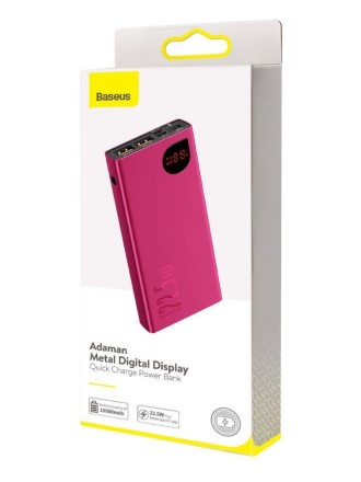  Powerbank Baseus Adaman 10000mAh 3USB 22,5W (PPIMDA-B09) розовый