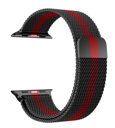  Сменный ремешок для Apple Watch 42/44/45мм Hoco WA03 черно-красный