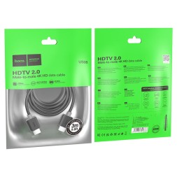Кабель HDMI - HDMI HDTV2.0 Hoco US08 4K/60Hz 3м черный