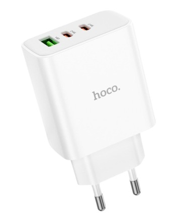  Сетевое зар. устр. Hoco C126A 1USB/2C 18W/40W белое