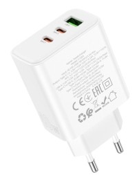 Сетевое зар. устр. Hoco C126A 1USB/2C 18W/40W белое