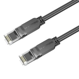 Патчкорд Borofone BUS01 RJ45-RJ45 5м черный