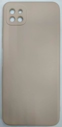 Накладка для Samsung Galaxy A22S Silicone cover без логотипа пудро