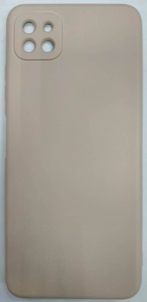  Накладка для Samsung Galaxy A22S Silicone cover без логотипа пудро
