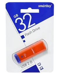USB ΡΠ»Π΅Ρ Π½Π°ΠΊΠΎΠΏΠΈΡΠ΅Π»Ρ Smartbuy 32GB Easy SB032GBEO ΠΎΡΠ°Π½ΠΆΠ΅Π²ΡΠΉ