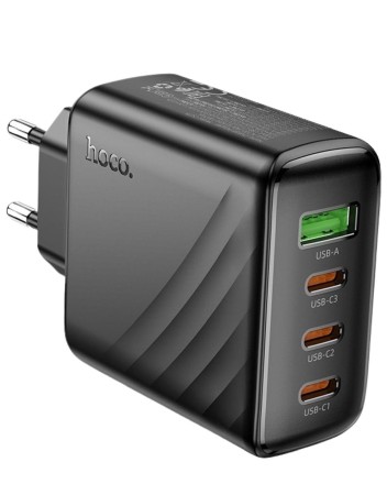  Сетевое зар. устр. Hoco CS27A 1USB/3C 67W черное
