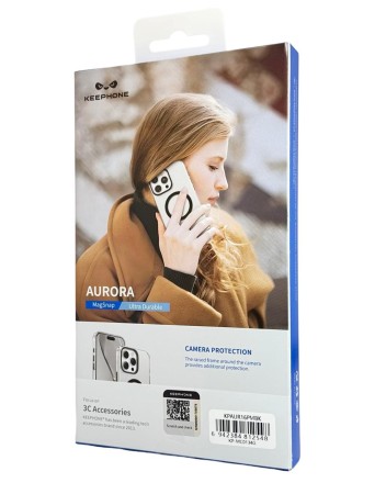  Накладка для i-Phone 16 Pro Max Keephone Aurora MagSnap черный