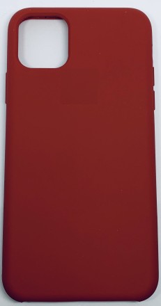  Чехол-накладка i-Phone 11 Silicone icase №33 тёмно-красная