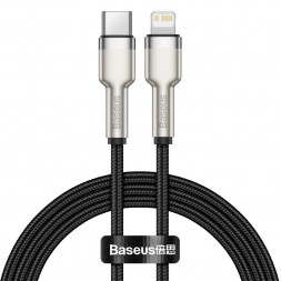 Baseus Cafule Series Metal Data Cable Type-C to iP PD 20W 25см (CATLJK-01) черный