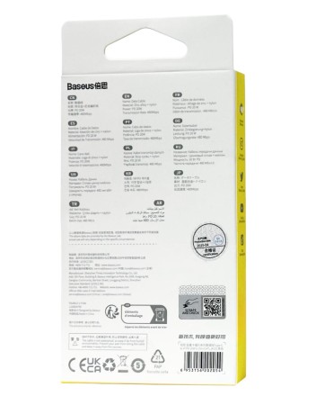  Кабель-зарядка Type-C на Lightning Baseus Cafule 25см (CATLJK-01) 20W черный