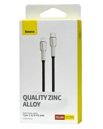 Кабель-зарядка Type-C на Lightning Baseus Cafule 25см (CATLJK-01) 20W черный