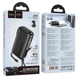 Powerbank Hoco J131 10000mAh 1USB/1C черный