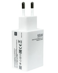 Сетевое зарядное устройство Xiaomi MI 1USB 55W с проводом Type-C (MDY-12-EQ) белое