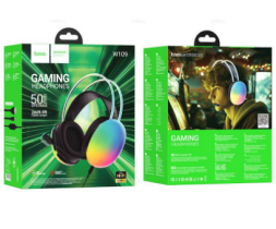 Стереонаушники полноразмерные Hoco W109 Rich Gaming с микрофоном черные