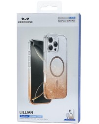 Накладка для i-Phone 16 Pro Max Keephone Lillian MagSnap золотой