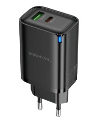 Сетевое зар. устр. Borofone BA87A 1USB/1C 65W черное