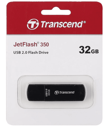  USB флеш накопитель Transcend 32GB JetFlash 350 черный