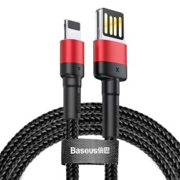 Usb Кабель-зарядка Lightning Baseus Cafule 1м CALKLF-G91 чёрно-красный