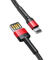 Usb Кабель-зарядка Lightning Baseus Cafule 1м CALKLF-G91 чёрно-красный