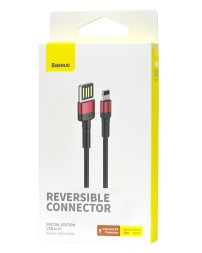 Usb Кабель-зарядка Lightning Baseus Cafule 1м CALKLF-G91 чёрно-красный