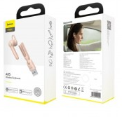 Bluetooth-гарнитура Baseus Encok A05 BT5.0/50mAh/6ч (NGA05-04) розовая