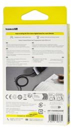 Usb Кабель-зарядка Lightning Baseus Foamed Silicone 2.4A 1м (E0426900) черный