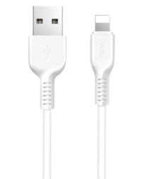 Usb Кабель-зарядка Lightning Hoco X20 Flash 2.0A 2м силиконовый белый