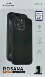 Накладка для i-Phone 15 Pro Max Keephone Rosana MagSnap черный