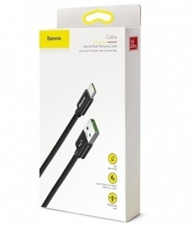  Usb Кабель-зарядка TYPE-C Baseus Double 5A 1м (CATKC-A01) черный