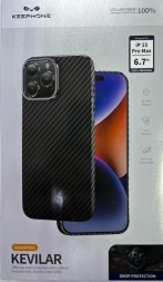 Накладка для i-Phone 15 Pro Max Keephone Kevilar черный