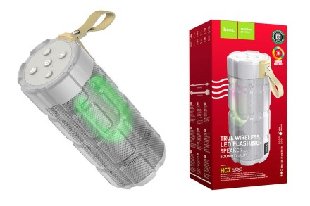  Bluetooth колонка Hoco HC7 BT5.0/2400mAh/4ч/10Вт/TF/FM/USB/AUX серая
